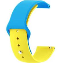 Ремінець BECOVER Ukrainian Freedom Xiaomi iMi KW66/Mi Watch Color/Haylou LS01 Yellow-Blue (707826)