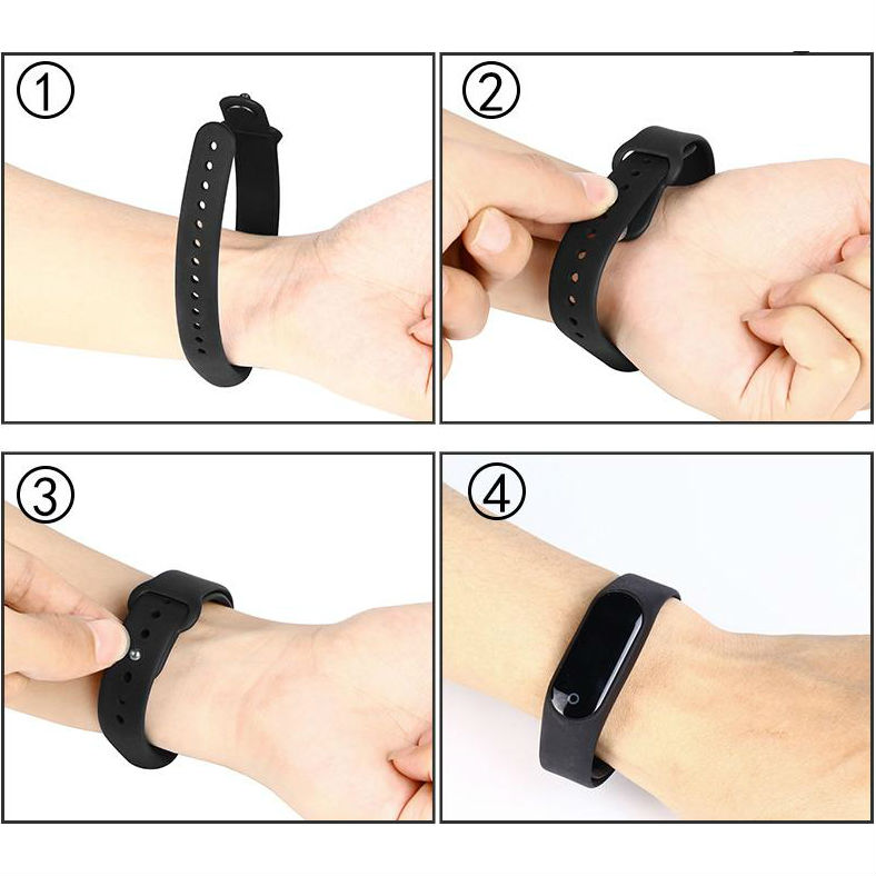 Фото 3 Ремешок Armorstandart силиконовый для Xiaomi Mi Band 2 Black (ARM47962)