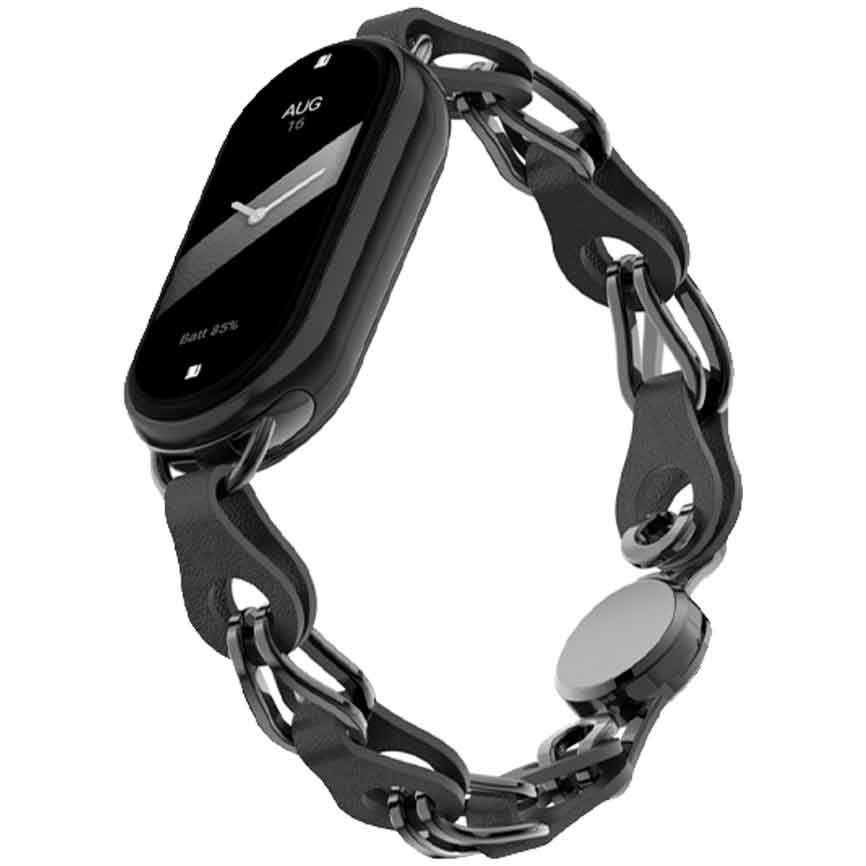 Ремінець ArmorStandart Chain Wristband для Xiaomi Mi Band 9/8 Black (ARM69921) Ремінець ArmorStandart Chain Wristband для Xiaomi Mi Band 9/8 Black (ARM69921)