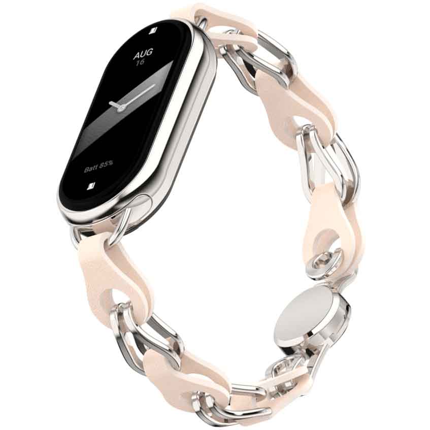 Ремінець ArmorStandart Chain Wristband для Xiaomi Mi Band 9/8 Beige (ARM69923) Ремінець ArmorStandart Chain Wristband для Xiaomi Mi Band 9/8 Beige (ARM69923)