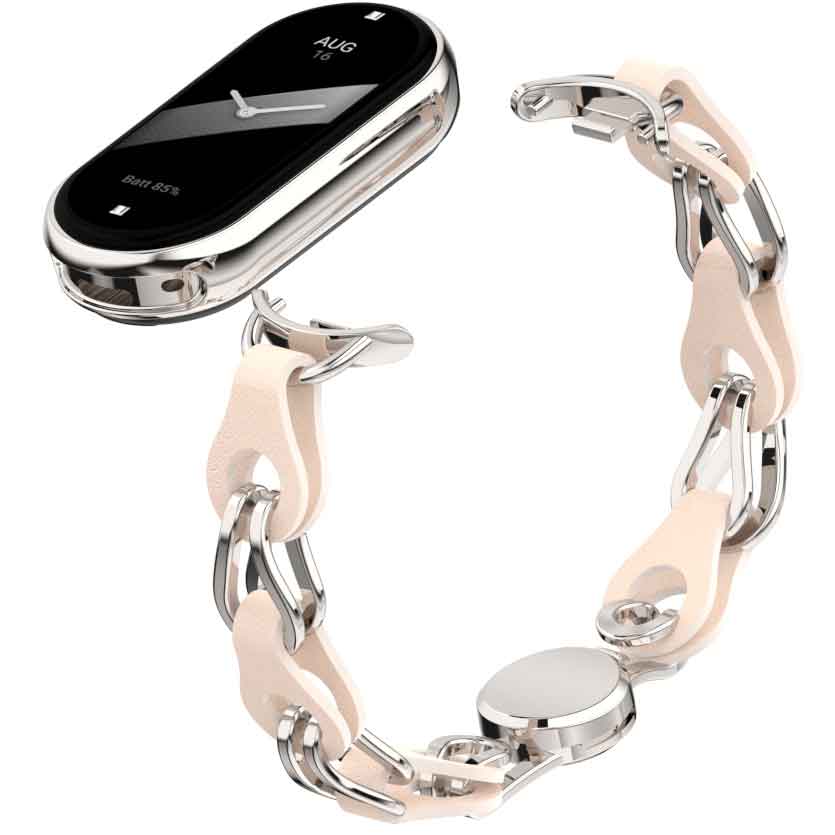 Ремінець ArmorStandart Chain Wristband для Xiaomi Mi Band 9/8 Beige (ARM69923) Сумісність за моделлю Xiaomi Smart Band 9