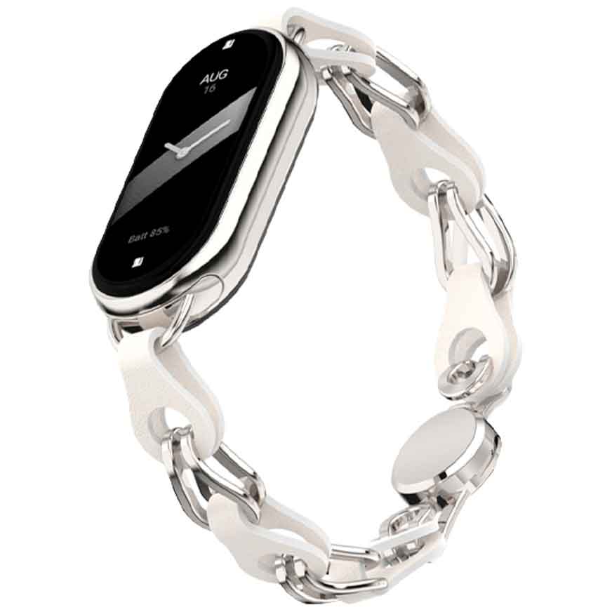 Ремінець ArmorStandart Chain Wristband для Xiaomi Mi Band 9/8 Silver (ARM69922) Ремінець ArmorStandart Chain Wristband для Xiaomi Mi Band 9/8 Silver (ARM69922)
