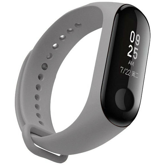 Ремінець Armorstandart силіконовий для Xiaomi Mi Band 3 Light Grey (ARM51828)