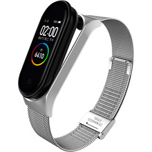 Ремешок BECOVER Metal для Xiaomi Mi Smart Band 8 Silver (709358)