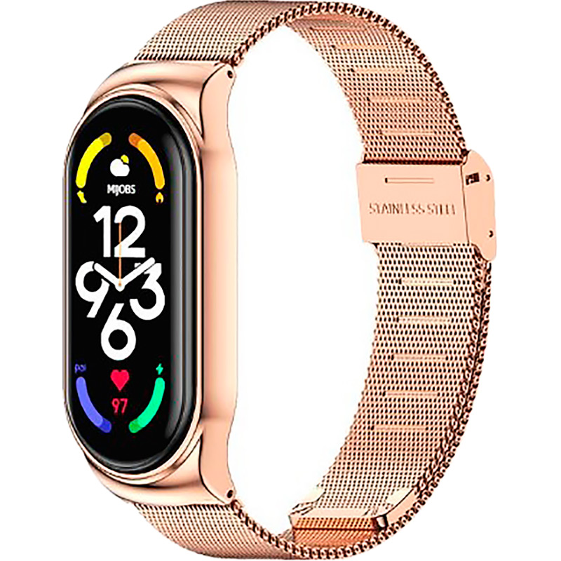Ремешок BECOVER Metal для Xiaomi Mi Smart Band 7 Rose Gold (707496) Ремешок BECOVER Metal для Xiaomi Mi Smart Band 7 Rose Gold (707496)