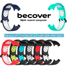 Ремешок BECOVER Vents Style для Xiaomi Redmi Smart Band 2 Black/Gray (709422)