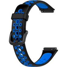 Ремешок BECOVER Vents Style для Huawei Band 7/Honor Band 7 Black/Blue (709437)