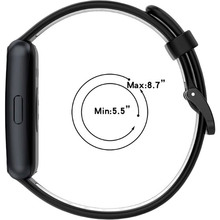 Ремешок BECOVER Vents Style для Huawei Band 7/Honor Band 7 Black/Blue (709437)