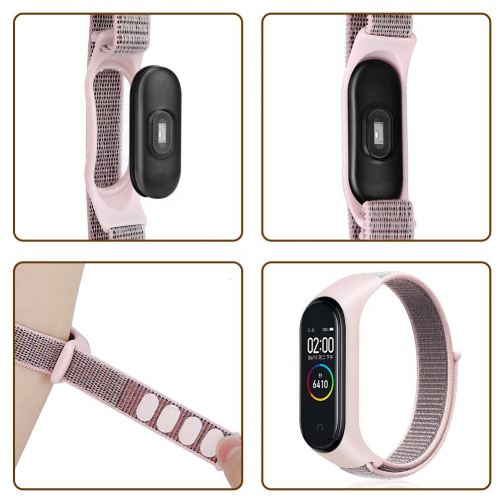 Ремінець BECOVER Nylon Style для Xiaomi Mi Smart Band 7 Lime-Gray (707664) Сумісність Xiaomi Mi Smart Band 7