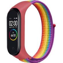 Ремінець BECOVER Nylon Style для Xiaomi Mi Smart Band 7 Red-Rainbow (707669)