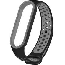 Ремешок BECOVER Vents Style для Xiaomi Mi Smart Band 7 Black-Gray (710504)