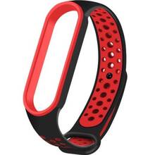 Ремінець BECOVER Vents Style для Xiaomi Mi Smart Band 7 Black-Red (710506)