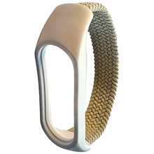 Браслет BECOVER Elastic Nylon Style для Xiaomi Mi Smart Band 5/6 Size L Beige (710496)