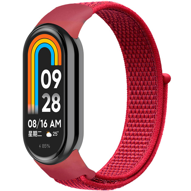 Ремешок нейлоновый ArmorStandart для Xiaomi Smart Band 9/8 Red (ARM74012)