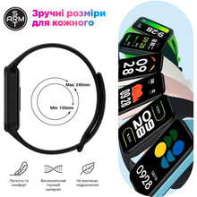 Ремінець ArmorStandart для Xiaomi Mi Band 9 Active/8 Active/Redmi Smart Band 2 Black (ARM73995)