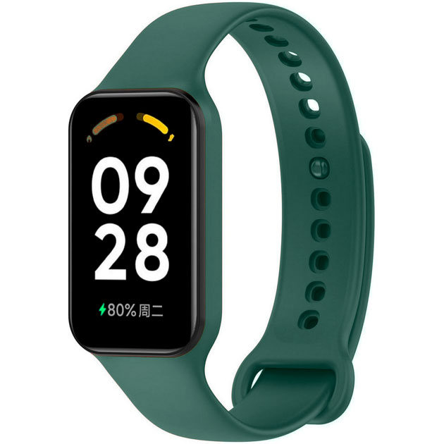 Ремешок ArmorStandart для Xiaomi Mi Band 8 Active/Redmi Smart Band 2 Dark Green (ARM73996)