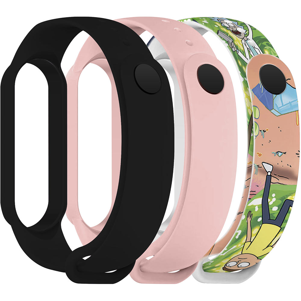 Комплект ремінців ARMORSTANDART для Xiaomi Mi Band 7/6/5 RM Cartoon 3шт (ARM77053)