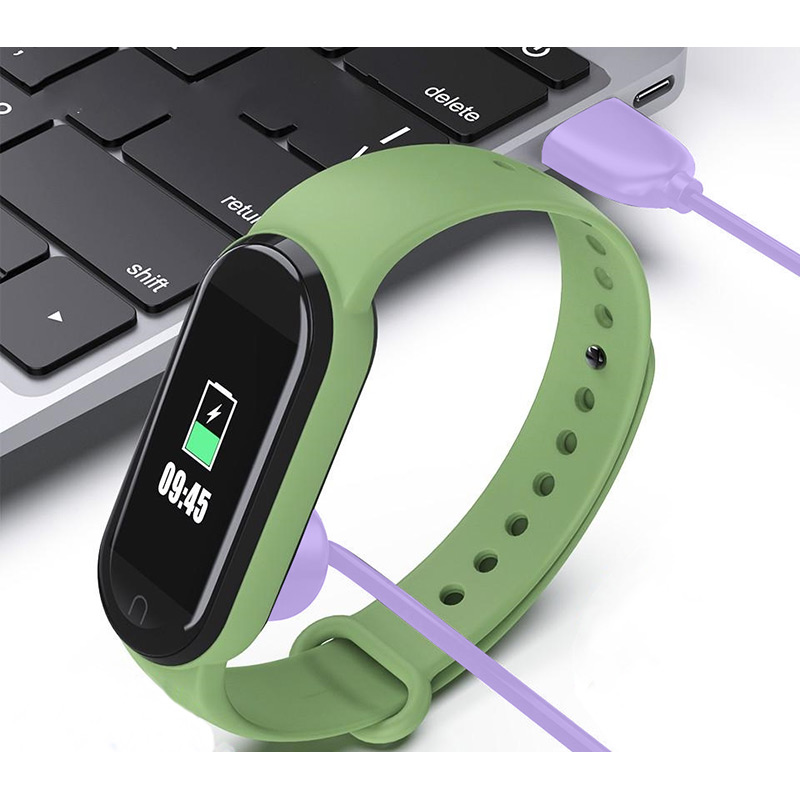 Фото Комплект ремінців ARMORSTANDART Set для Xiaomi Mi Band 7/6/5 New Style Lavender + Зарядний кабель (ARM77039)