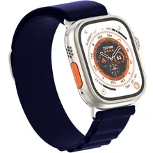 Ремешок ARMORSTANDART Alpina Band для Apple Watch All Series 42/44/45/49 mm Dark Blue (ARM74200)