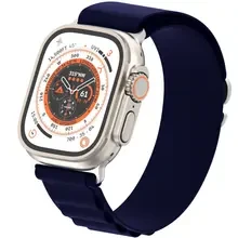 Ремешок ARMORSTANDART Alpina Band для Apple Watch All Series 42/44/45/49 mm Dark Blue (ARM74200)