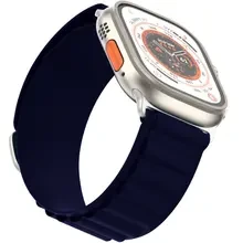 Ремешок ARMORSTANDART Alpina Band для Apple Watch All Series 42/44/45/49 mm Dark Blue (ARM74200)