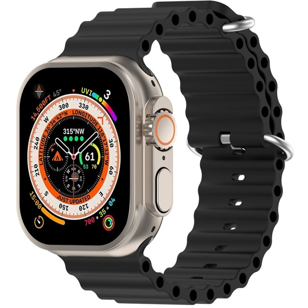 Ремешок ARMORSTANDART Ocean Band для Apple Watch All Series 42/44/45/49mm Black (ARM74244) Совместимость по модели Apple Watch SE 44 мм 2022