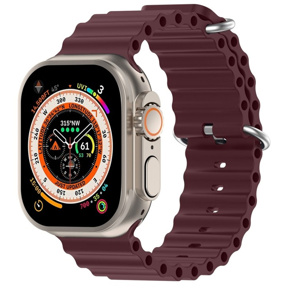 Ремешок ARMORSTANDART Ocean Band для Apple Watch All Series 42/44/45/49mm Wine Red (ARM74250) Совместимость по модели Apple Watch Series 6 44mm