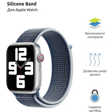 Ремінець ARMORSTANDART Nylon Band для Apple Watch All Series 42/44/45/49mm Storm Blue (ARM74221)