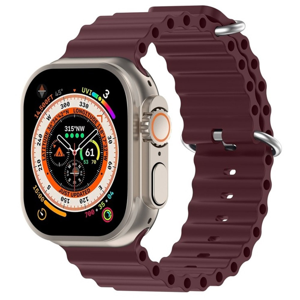 Ремешок ARMORSTANDART Ocean Band для Apple Watch All Series 38/40/41mm Wine Red (ARM74241) Совместимость по модели Apple Watch Series 7 41 мм