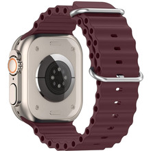 Ремешок ARMORSTANDART Ocean Band для Apple Watch All Series 38/40/41mm Wine Red (ARM74241)