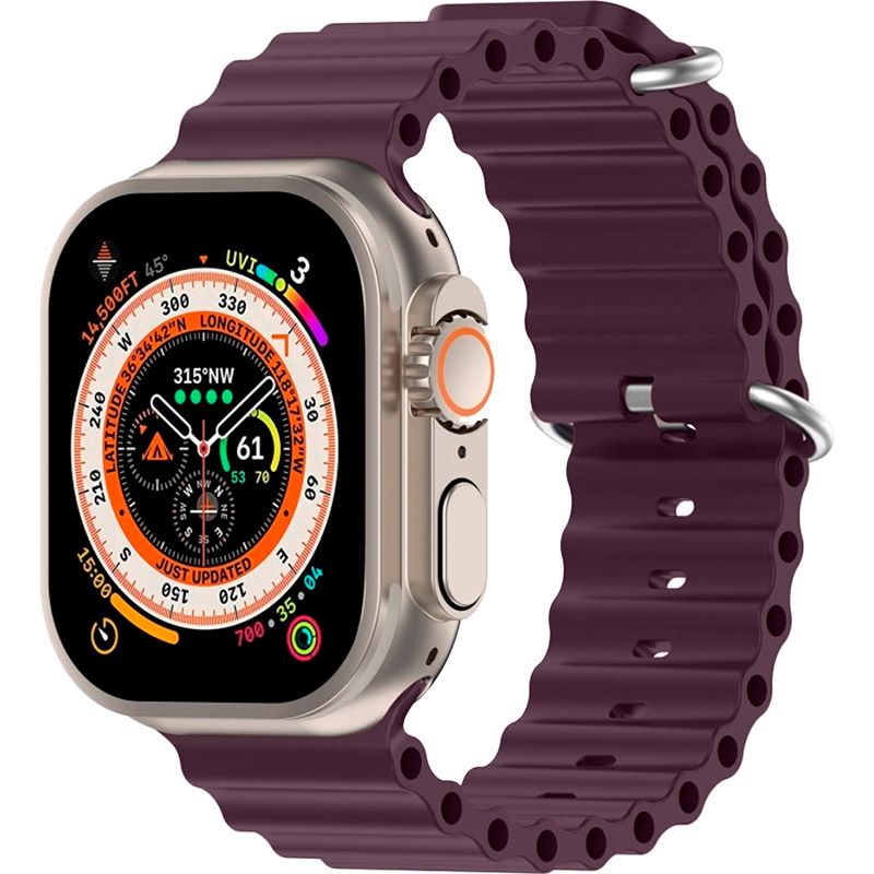 Ремінець ARMORSTANDART Ocean Band для Apple Watch All Series 42/44/45/49mm Berry purple (ARM74243) Сумісність за моделлю Apple Watch Series 3 42mm