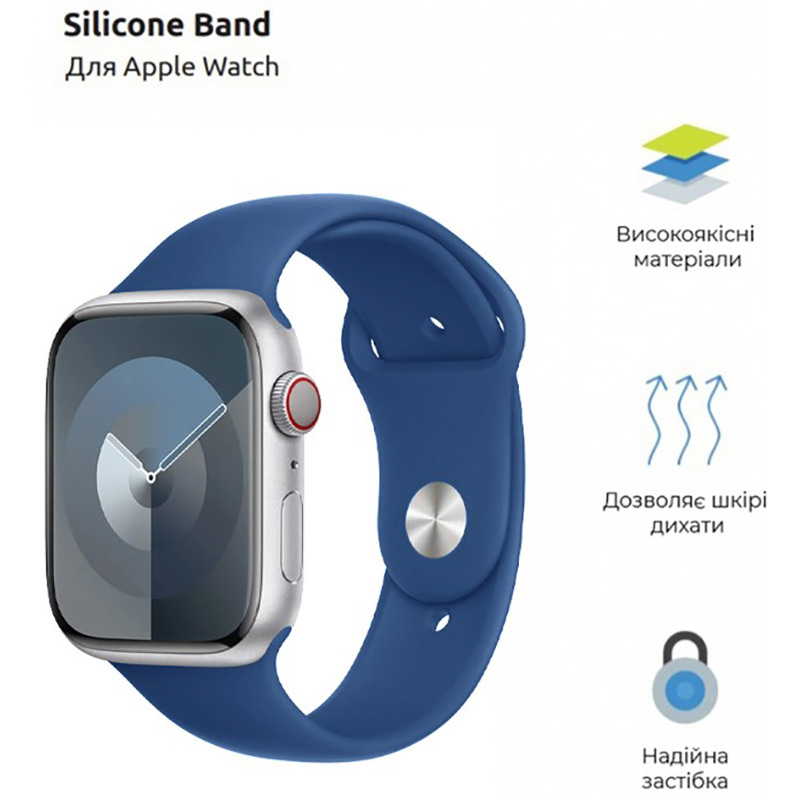 Ремінець ArmorStandart Sport Band (3 Straps) для Apple Watch 42/44/45/49mm Winter Blue (ARM74267) Сумісність за моделлю Apple Watch SE 40 мм