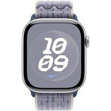 Ремінець APPLE Nike Sport Loop для APPLE Watch 46mm Grey/Blue (MXU13ZM/A)