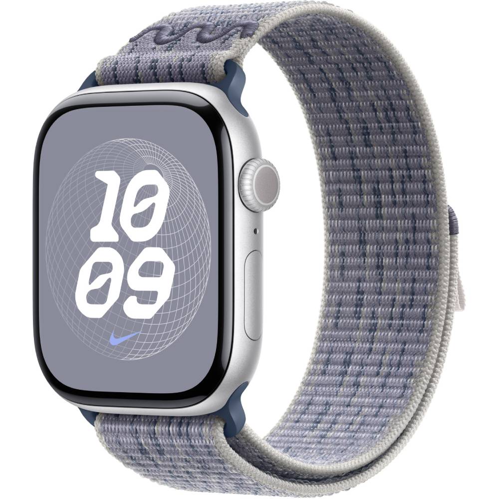 Ремінець APPLE Nike Sport Loop для APPLE Watch 46mm Grey/Blue (MXU13ZM/A) Сумісність за моделлю Apple Watch