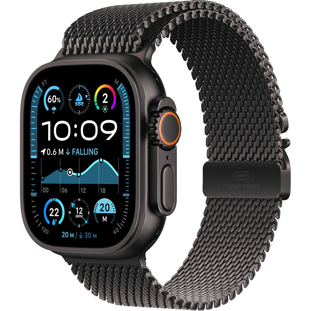 Ремінець APPLE 49mm Black Titanium Milanese Loop - Large (MXKH3ZM/A) Сумісність за моделлю Apple Watch Series 4 44mm