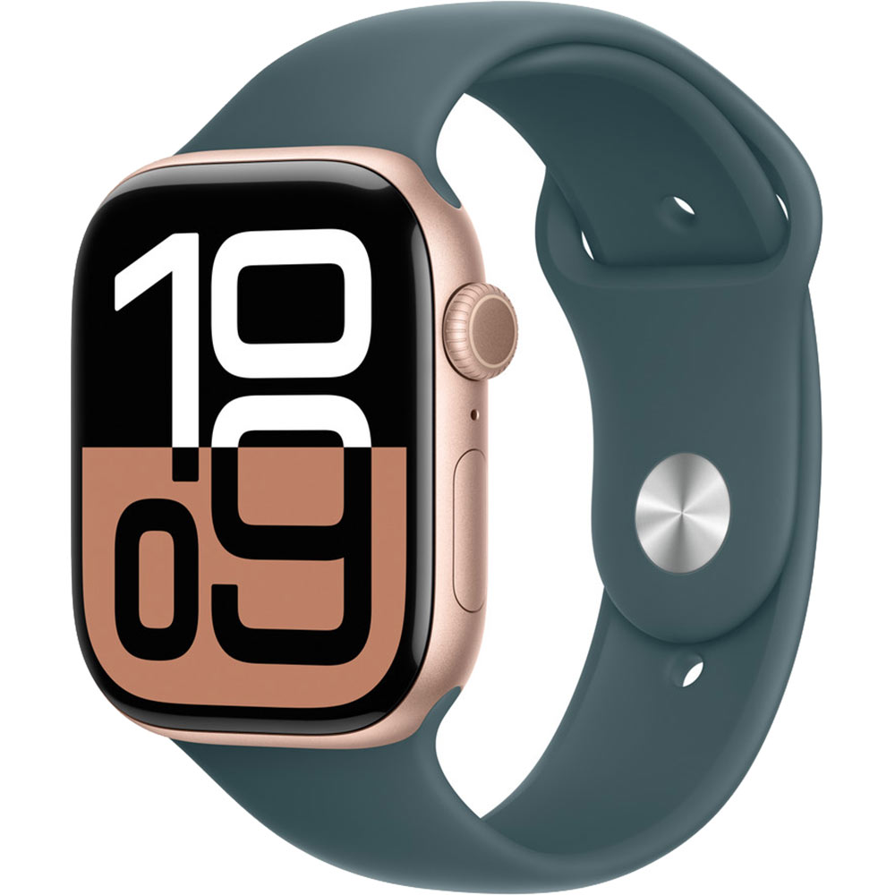 Ремешок APPLE 46mm Lake Green Sport Band - S/M (MXLQ3ZM/A) Совместимость по модели Apple Watch SE 44 мм