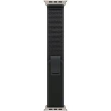 Ремешок Apple 49mm Trail Loop Natural Titanium Finish S/M Black (MYQ53ZM/A)