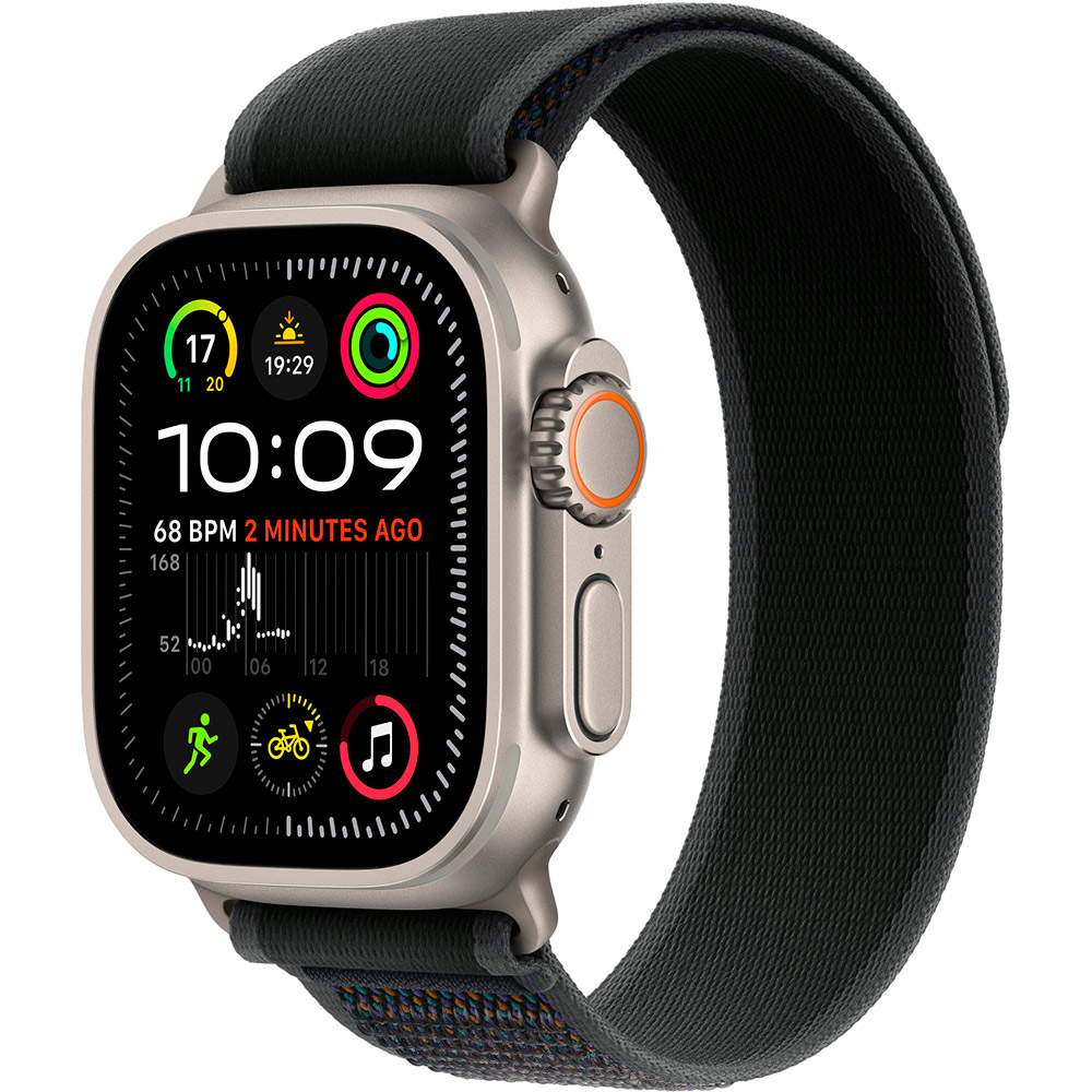 Ремінець Apple Watch Trail Loop Apple Watch 49mm Black S/M (MXTQ3ZM/A) Сумісність за моделлю Apple Watch SE 44 мм 2023