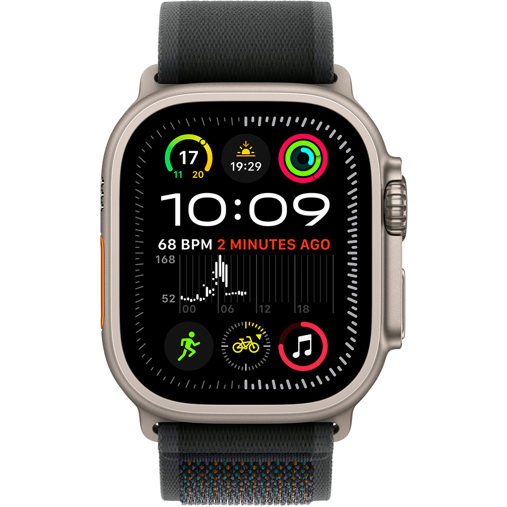 Ремінець Apple Watch Trail Loop Apple Watch 49mm Black M/L (MXTR3ZM/A) Сумісність за моделлю Apple Watch SE 44 мм 2023