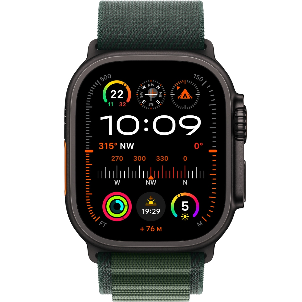 Ремешок APPLE Alpine Loop для APPLE Watch 49mm Large Dark Green (MYPT3ZM/A) Тип ремешок