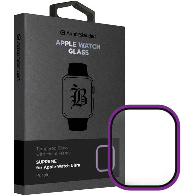 Захисне скло ARMORSTANDART Supreme BI Metal Frame для Apple Watch Ultra 49 mm Purple (ARM78301)