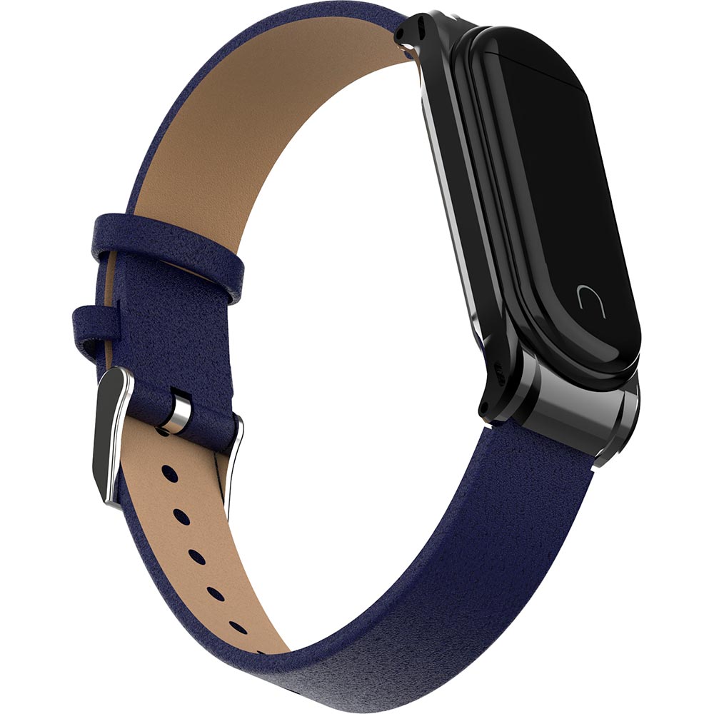 Ремешок Armorstandart Soft Band для Xiaomi Mi Band 4/3 Dark Blue (ARM55185) Материал кожа