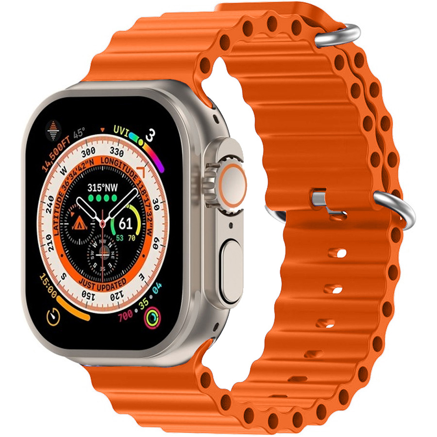 Ремінець ArmorStandart Ocean Band для Apple Watch 49/46/45/44/42 (Series 1-3) Orange (ARM81039) Сумісність за моделлю Apple Watch Series 4 44mm