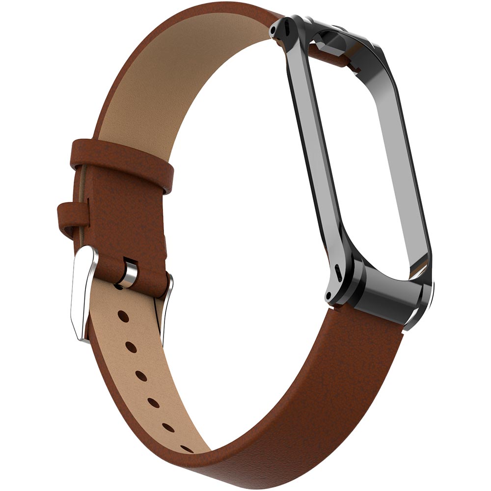 Фото 4 Ремешок Armorstandart Soft Band для Xiaomi Mi Band 4/3 Dark Brown/Grey (ARM55184)