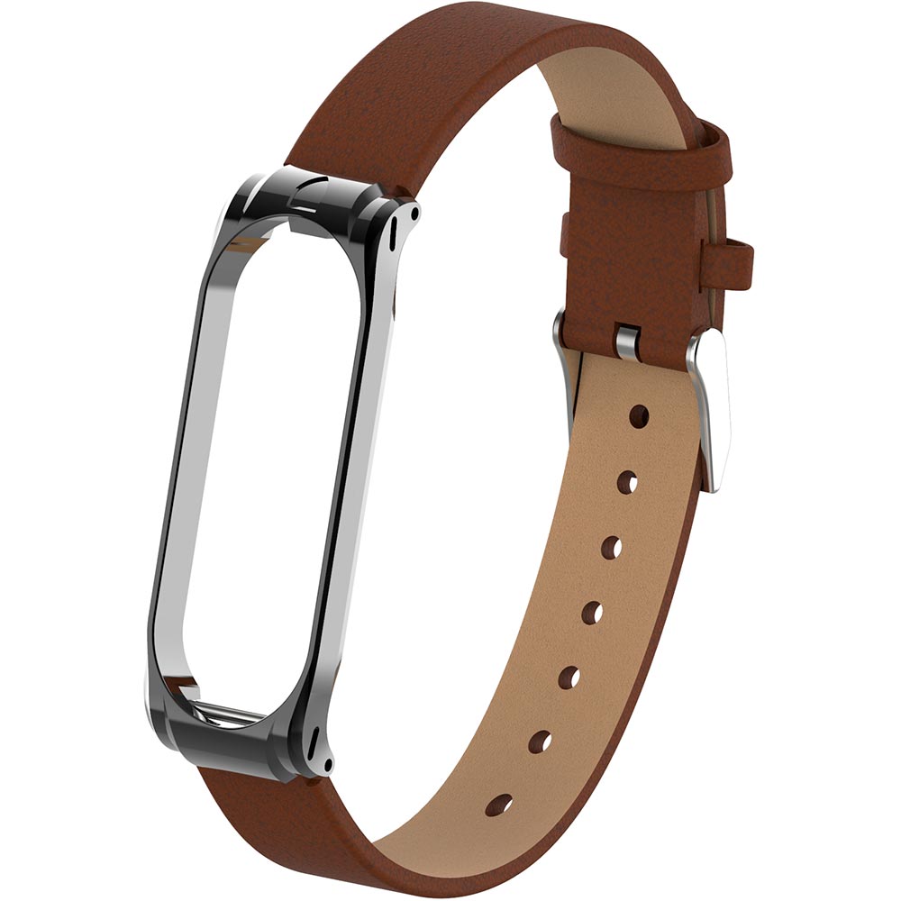 Внешний вид Ремешок Armorstandart Soft Band для Xiaomi Mi Band 4/3 Dark Brown/Grey (ARM55184)