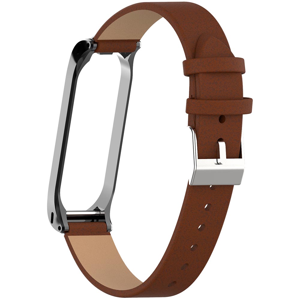 Фото Ремешок Armorstandart Soft Band для Xiaomi Mi Band 4/3 Dark Brown/Grey (ARM55184)