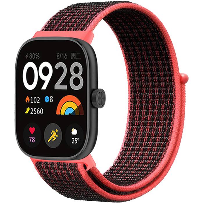 Ремешок ARMORSTANDART для Xiaomi Mi Band 9 Pro/8 Pro/Redmi Watch 4/5 Black/Pink (ARM73979)