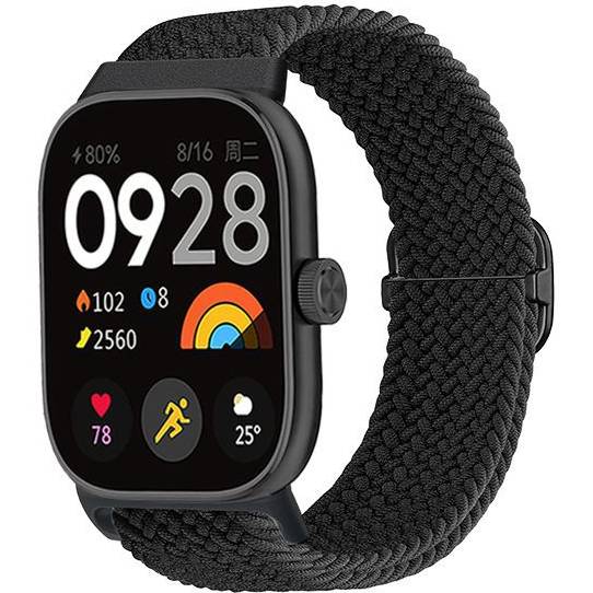 Ремінець ARMORSTANDART Braided Solo Loop для Xiaomi Mi Band 9 Pro/8 Pro/Redmi Watch 4/5 Black (ARM73981)