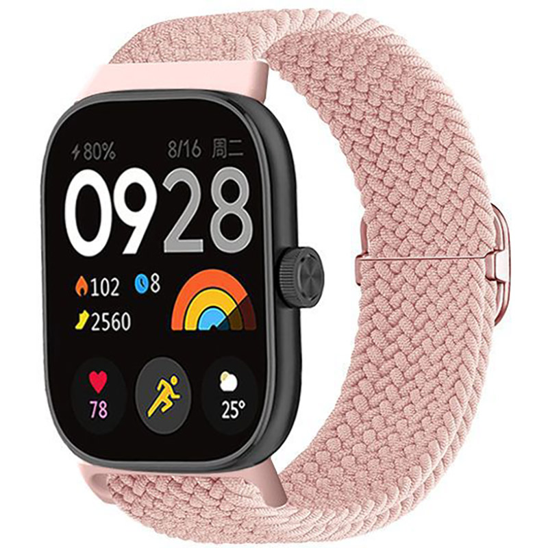 Ремешок ARMORSTANDART Braided Solo Loop для Xiaomi Mi Band 9 Pro/Redmi Watch 4/5 Pink Sand (ARM73984) Совместимость по модели XIAOMI Mi Smart Band 8 Pro