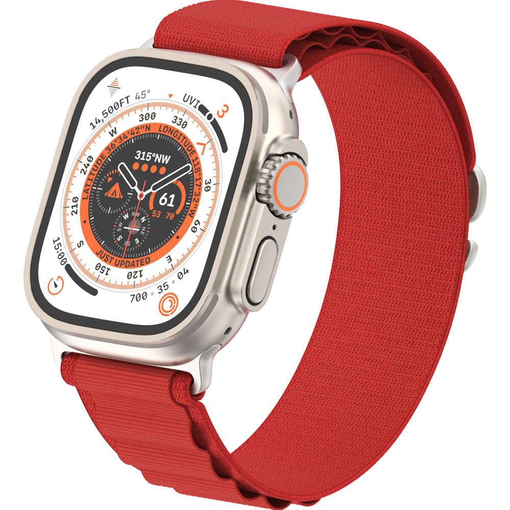 Ремінець ArmorStandart Alpina Band для Apple Watch 49/46/45/44/42 (Series 1-3) Red (ARM81047) Сумісність за моделлю Apple Watch SE 44 мм